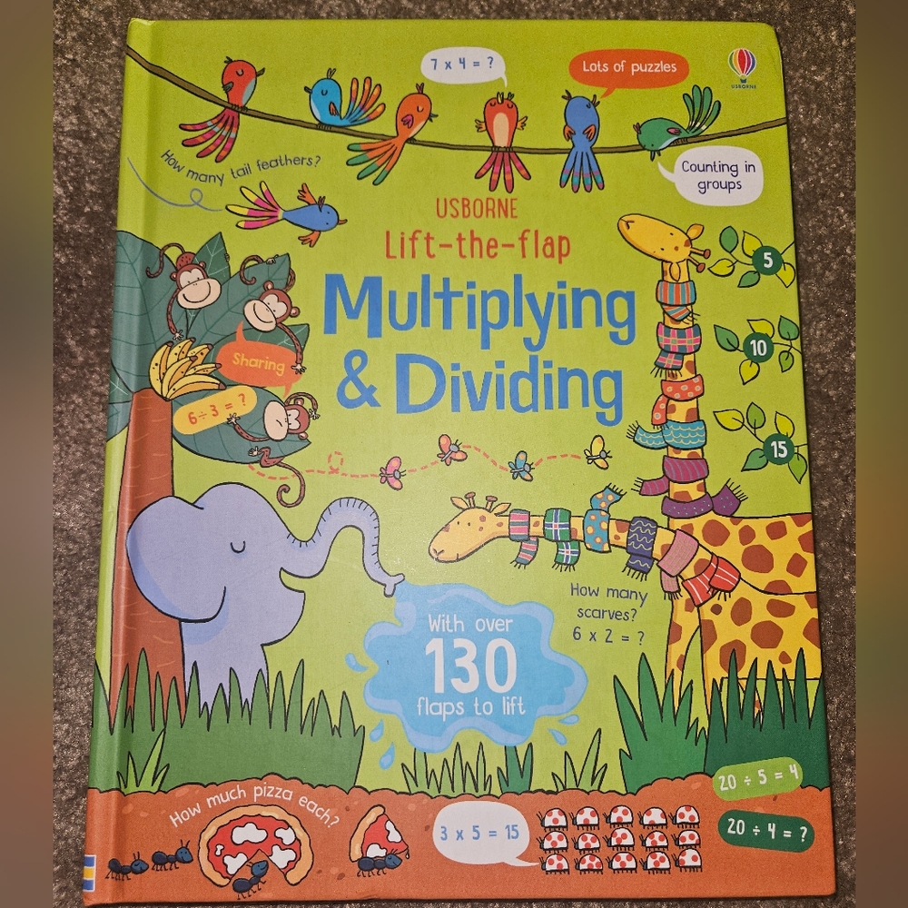 Usborne Lift-the-Flap Multiplying and Dividing Book